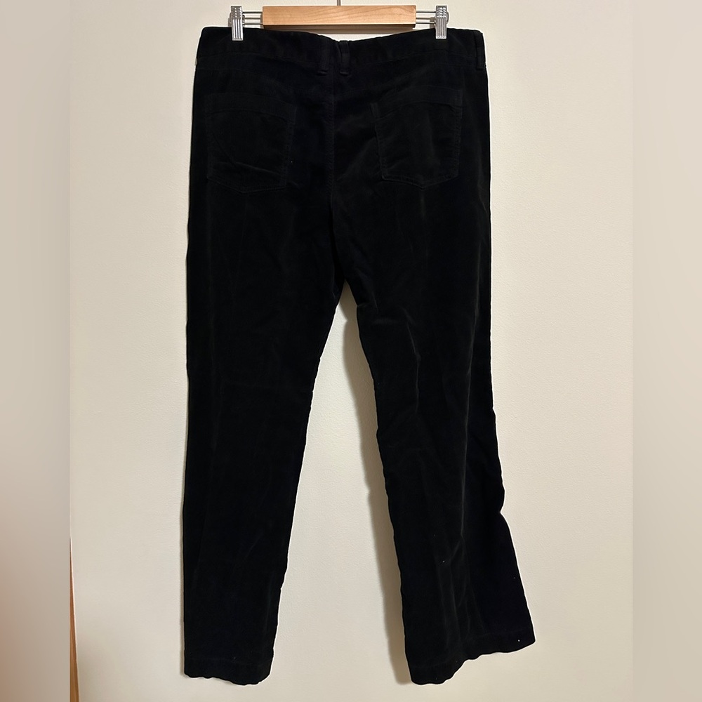♻️ J. Crew Factory City Wide Leg Black Corduroy Pants - Picture 4 of 10